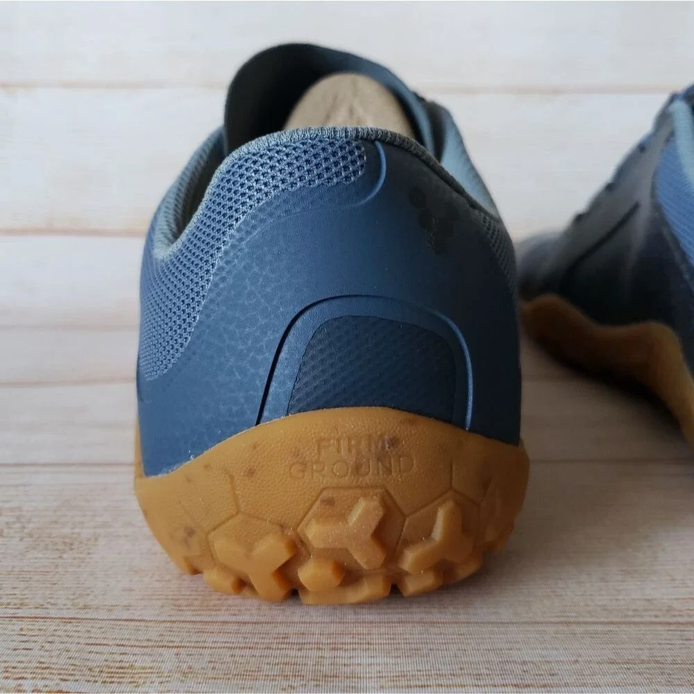 Vivobarefoot Primus Trail II FG Deep Sea Blue Textile Walking Running Sneakers